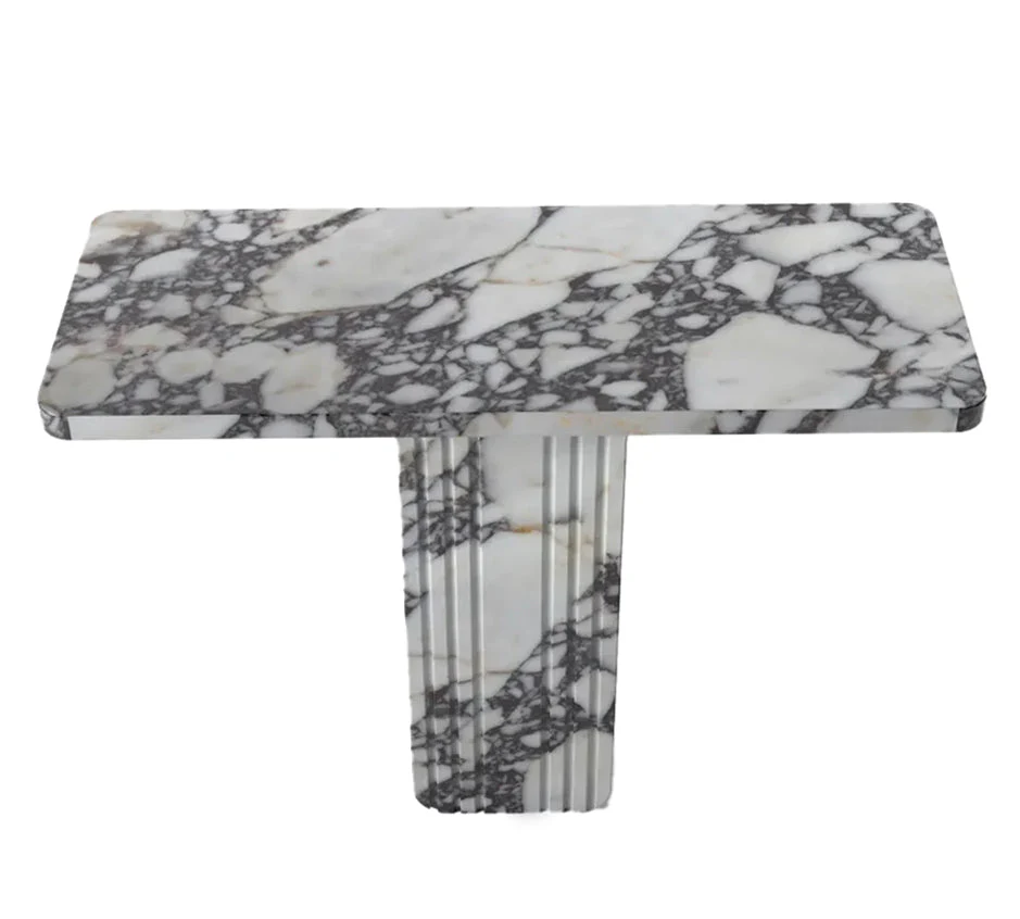 Calacatta Viola Marble Designer Console Polished (W)15" (L)40" (H)32" - Image 3