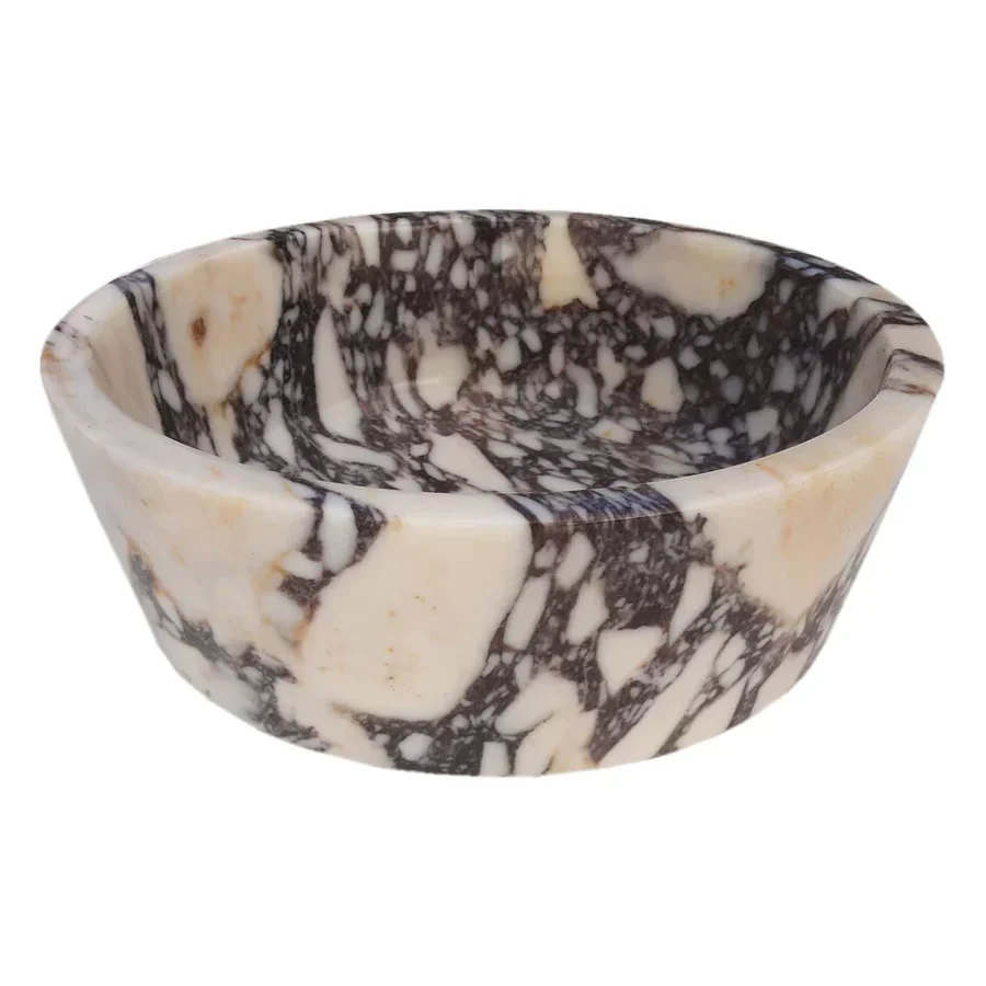 Calacatta Viola Marble Tapered Above Vanity Bathroom Sink Honed/Matte (D)16" (H)6" - Image 4