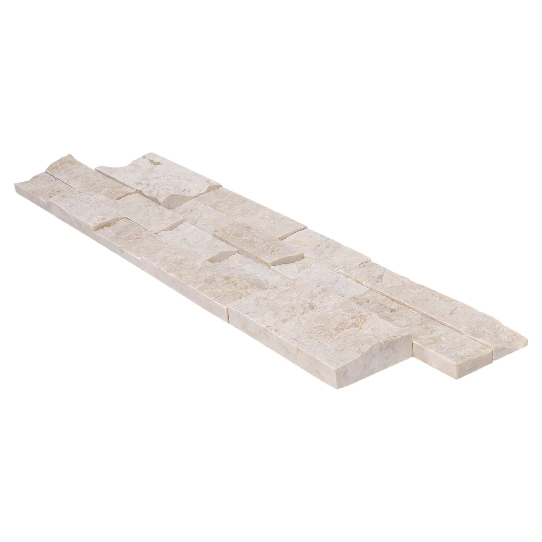 Cappuccino Beige Ledger 3D Panel 6"x24" Natural Marble Wall Tile - Full Truckload - Image 9