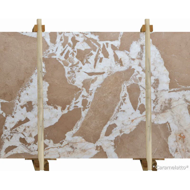 Caramelatto Beige Bookmatching Marble Slabs Polished - Livfloors Collection