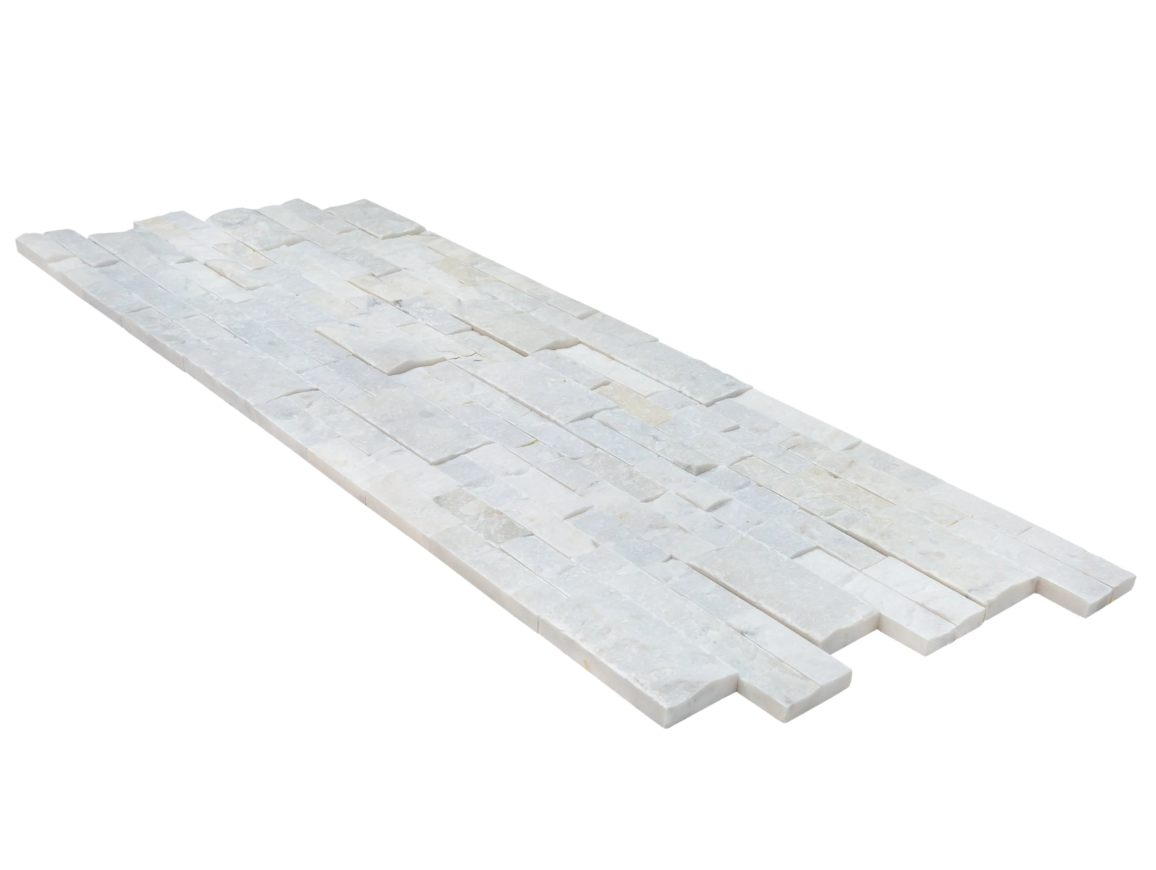 Carrara White Ledger 3D Panel 6"x24" Natural Marble Wall Tile - Full Truckload - Image 8