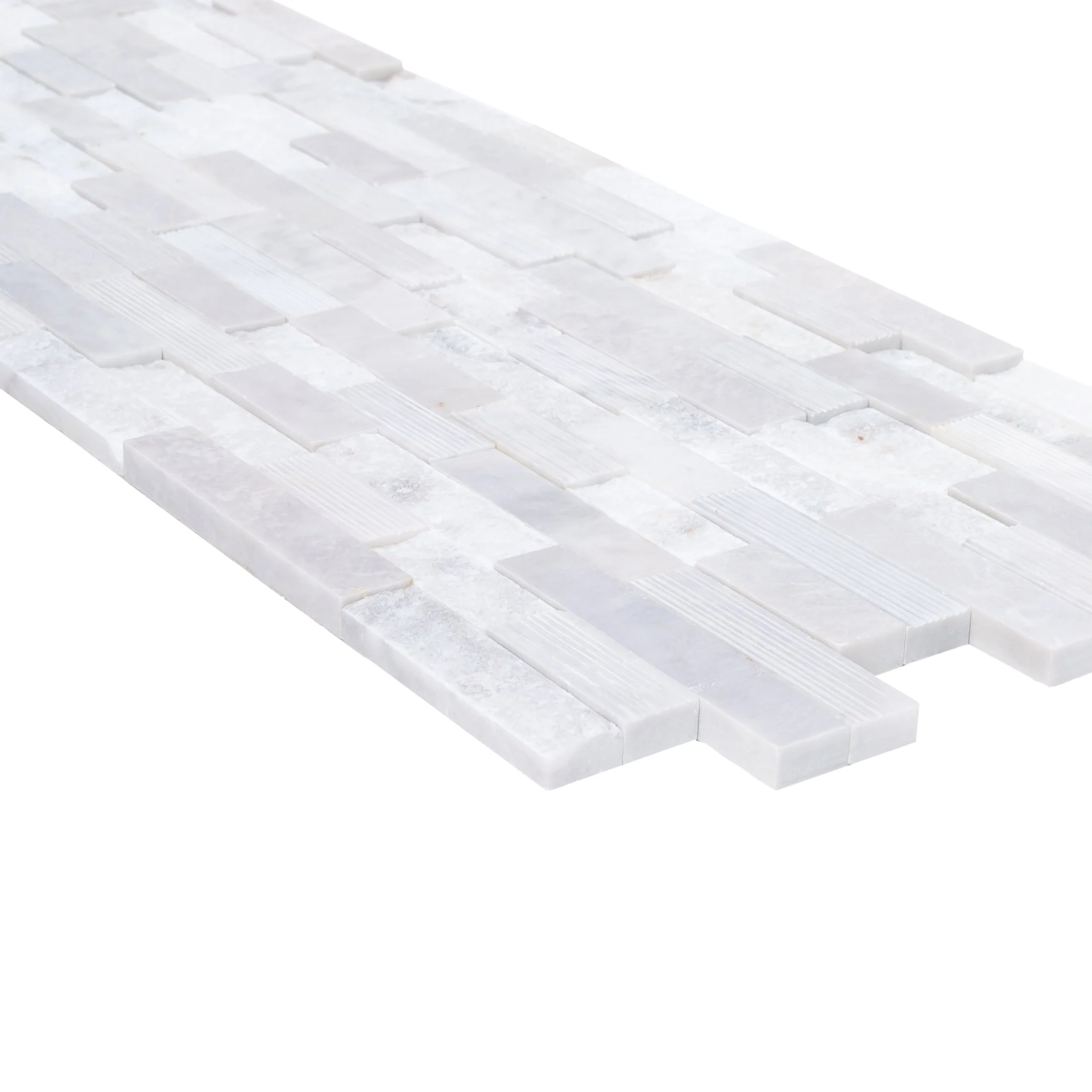 Carrara White Ledger Multi-surface 3D Panel 6"x24" Marble Wall Tile - Full Truckload - Image 6