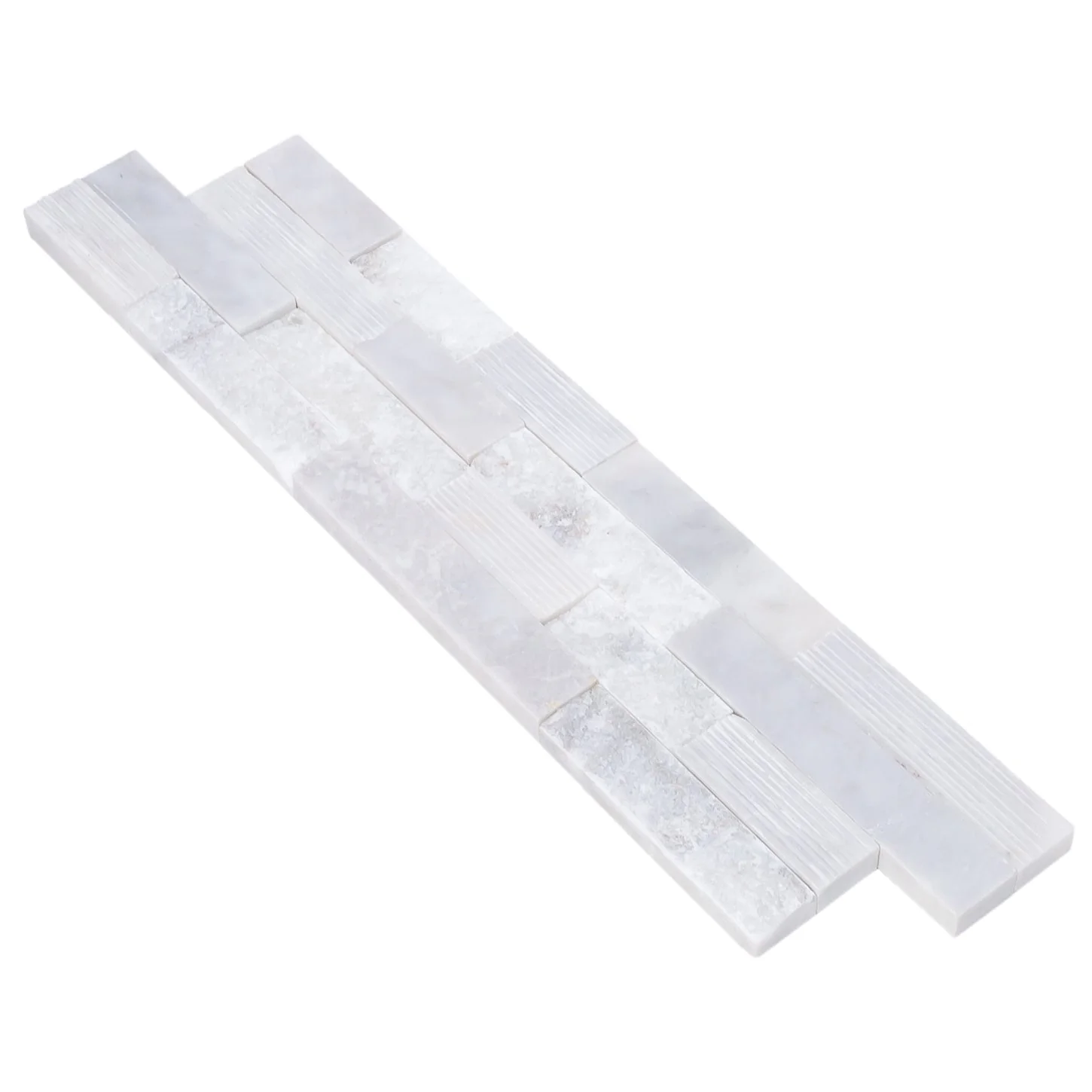 Carrara White Ledger Multi-surface 3D Panel 6"x24" Marble Wall Tile - Full Truckload - Image 8