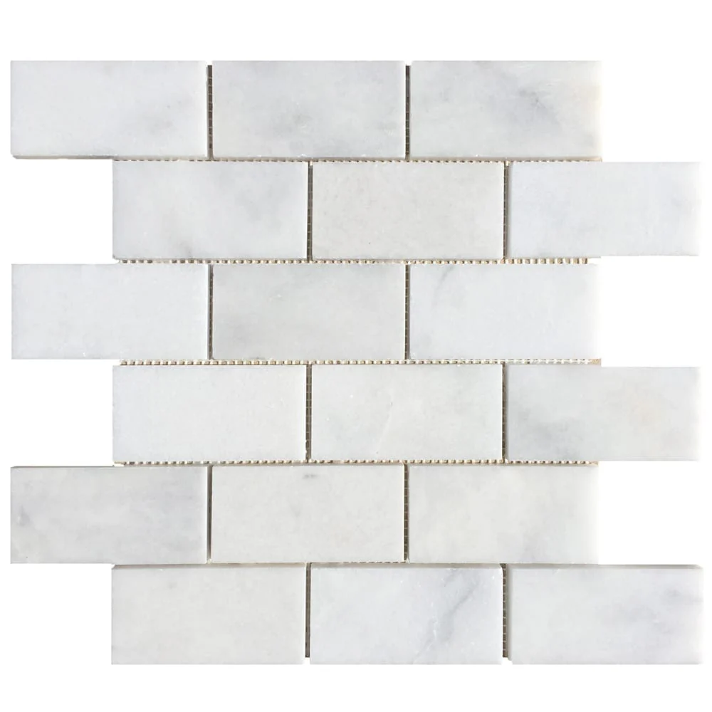 Carrara White Marble Polished Mosaic Floor and Wall Tile - Livfloors Collection - Image 3