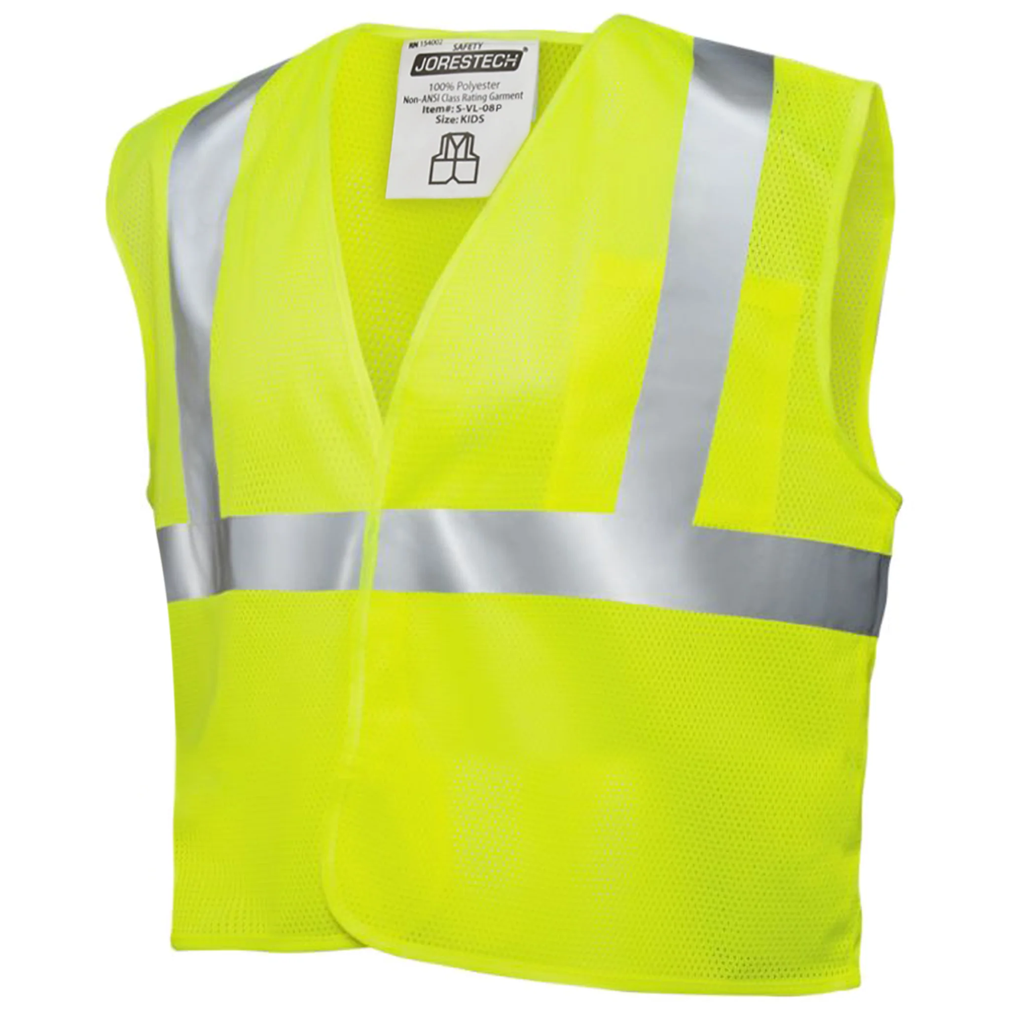 Children’s Hi-Vis Mesh Safety Vest with 2” Reflective Strips - Image 3