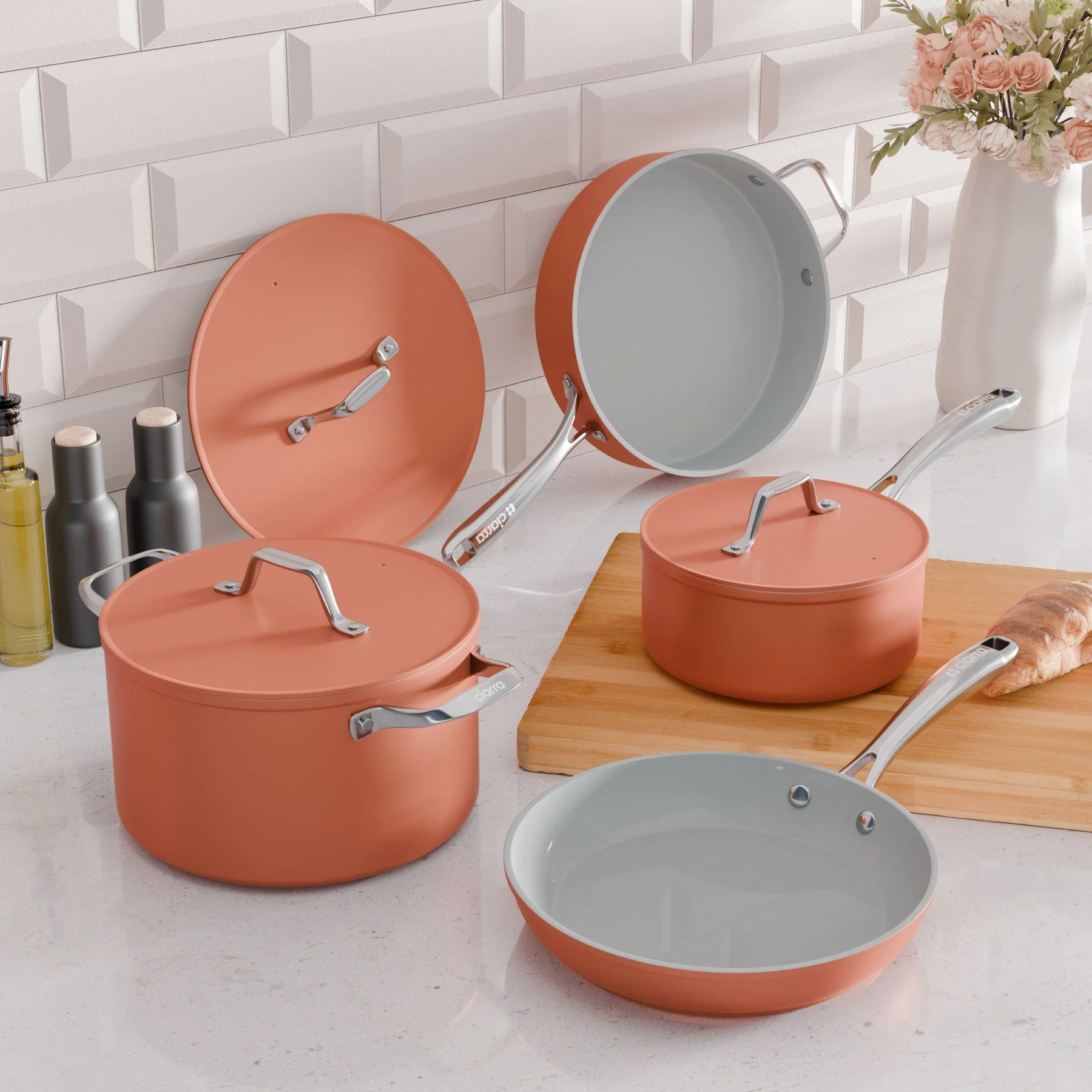 Ciarra Beyond Cookware Set Orangina (4PCS) - Image 4