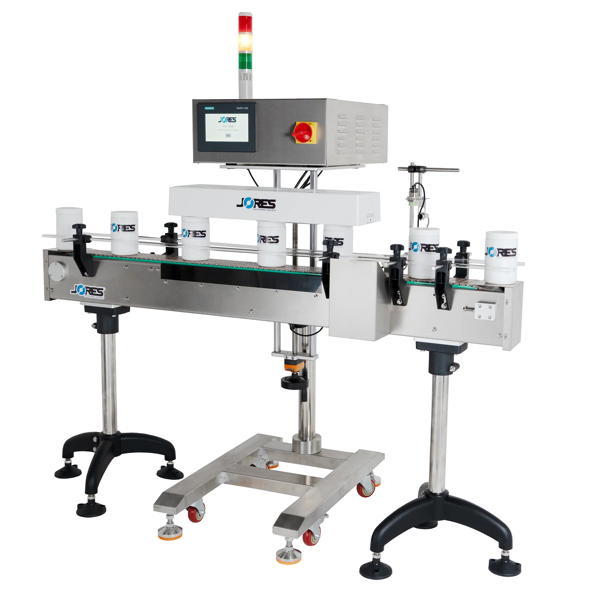 Continuous Inline Induction Cap Sealing System 20 - 120mm with Conveyor