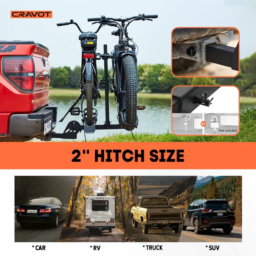 CRAVOT CyberRack E1 Hitch Bike Rack - Image 4