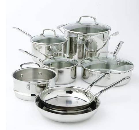 Cuisinart 77-11G 11-Piece Chef's Classic Cookware Set - Image 2