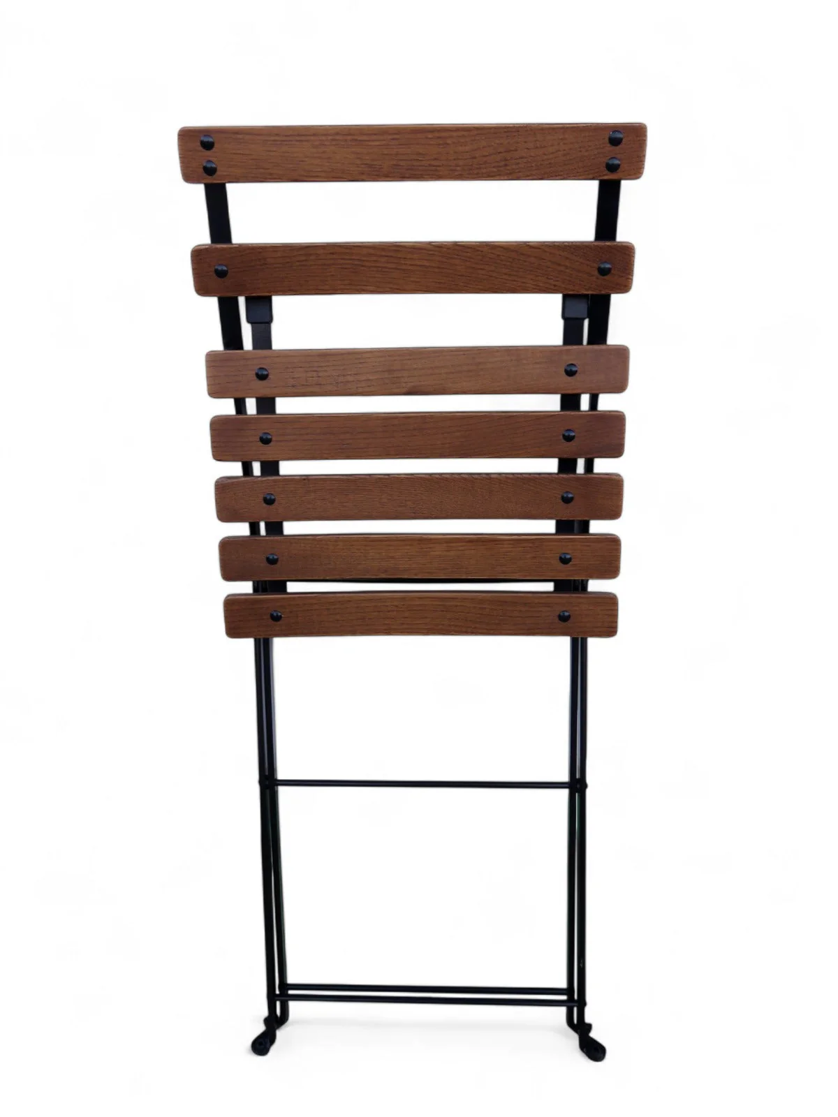 DemarForge Folding Chair 5508 - Stackable - European Chestnut Wood Clear Coated Slats (Set of 2) - Image 7