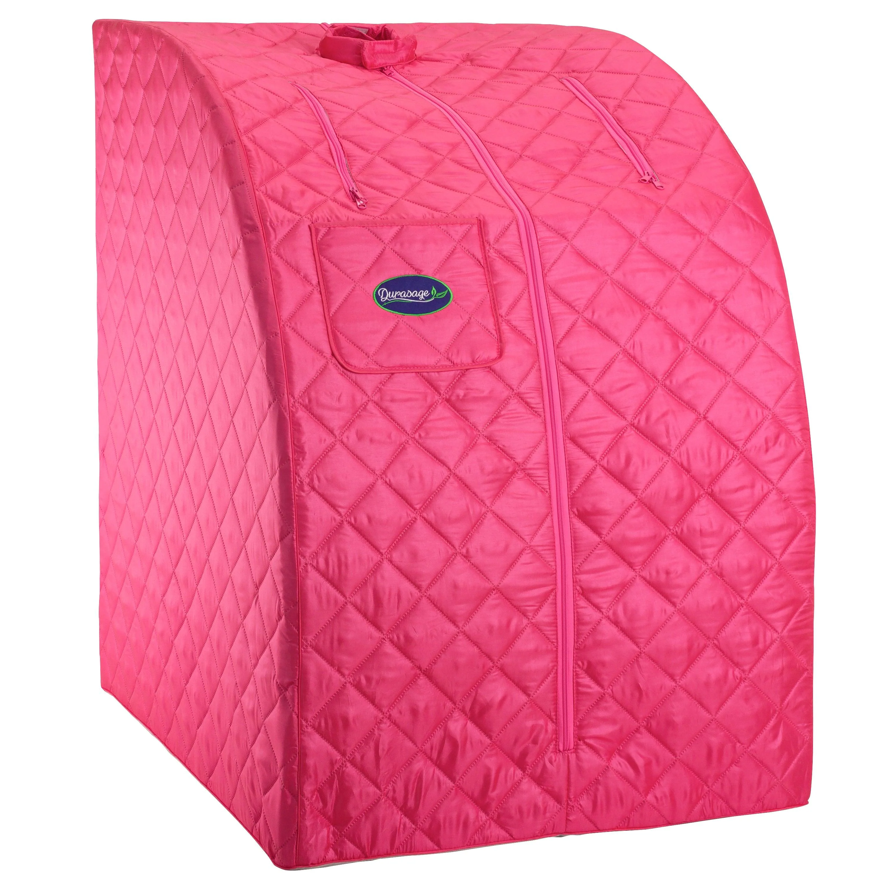 Durasage Health - Durasage Lightweight Portable Personal Steam Sauna Spa for Relaxation at Home, 60 Minute Timer, 800 Watt Steam Generator, Chair Included - Fuchsia - Image 2