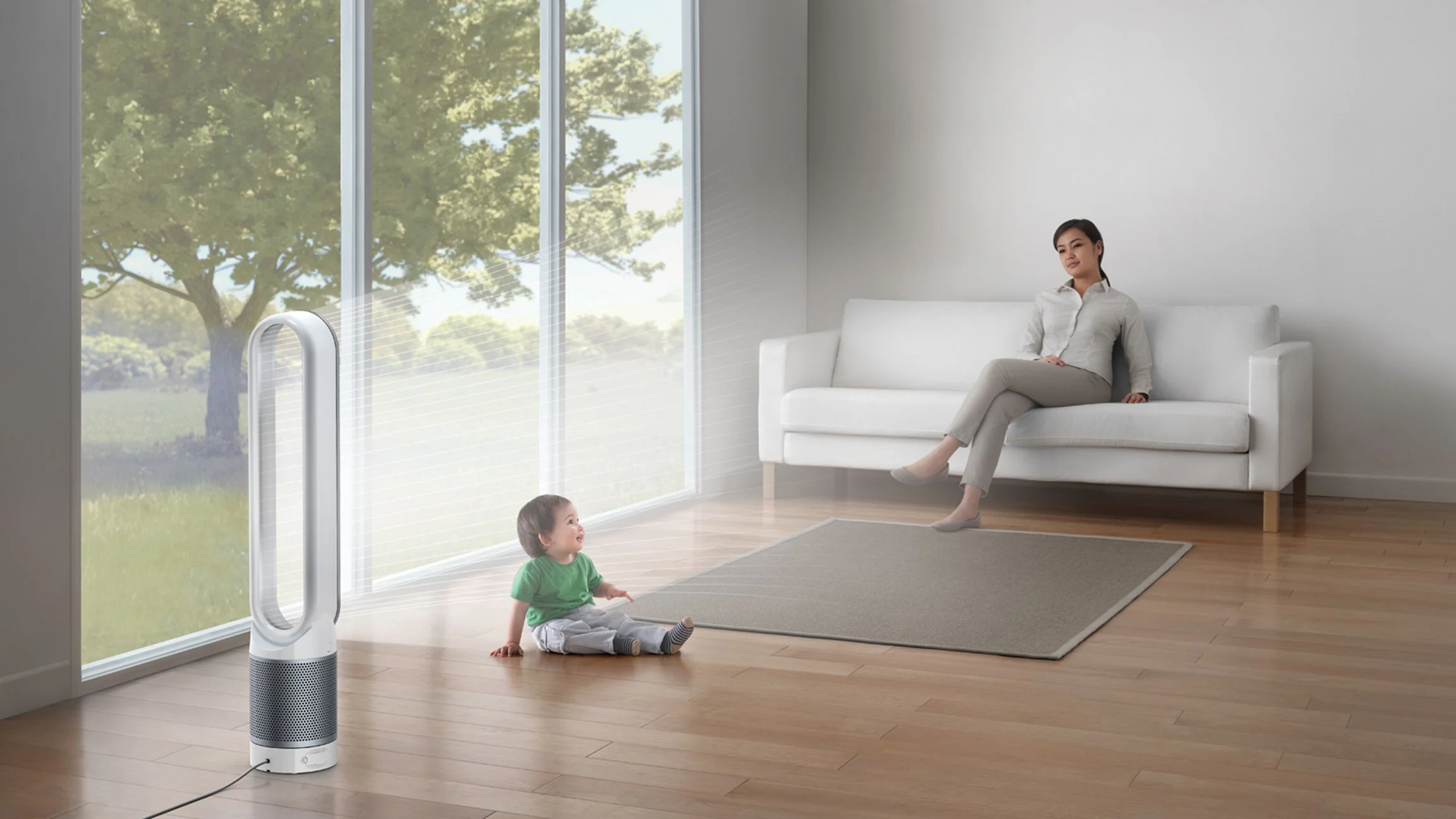 Dyson - Pure Cool Purifying Fan TP01, Tower - Iron / Silver - Image 8