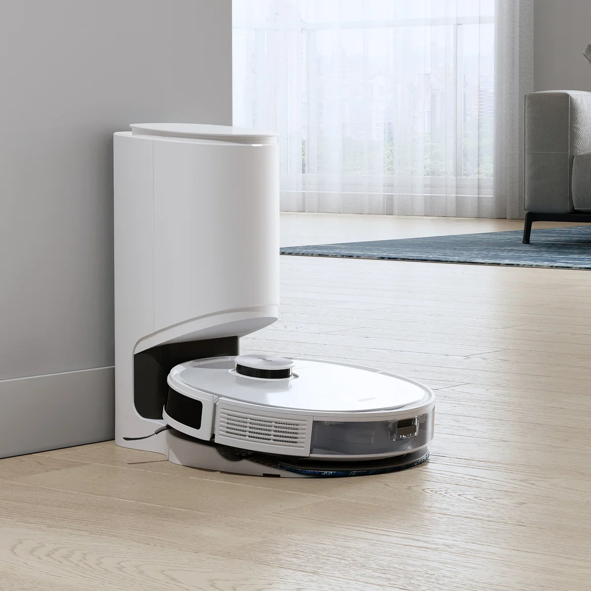 Ecovacs NEO+ Vacuum and Mop Robot with Auto-Empty, White - Image 5