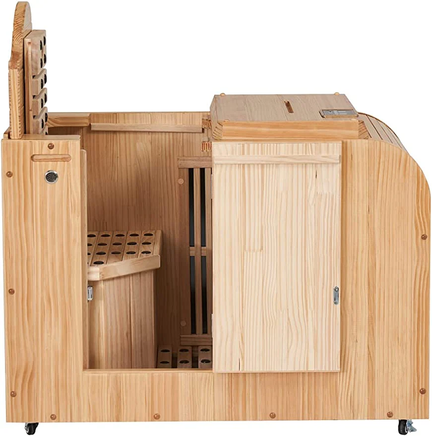EVERJOY KN-103 Infrared Wood Dry Heat Sauna - Image 3
