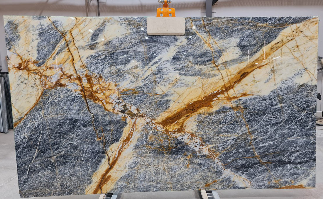 Explosion Blue Bookmatching Marble Slabs Polished - Full Truckload - Image 2