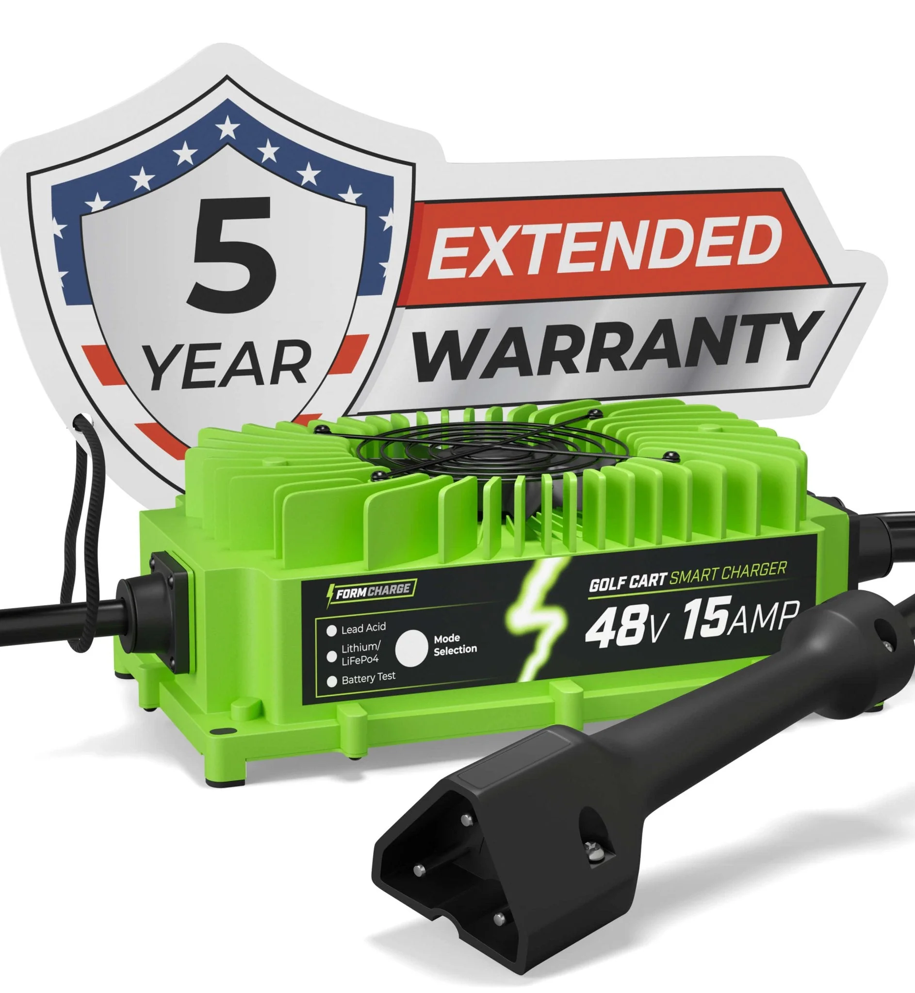 EZGO 48V Golf Cart Charger - RXV & TXT- Lithium, LiFePO4, Lead Acid - ELITE VERSION