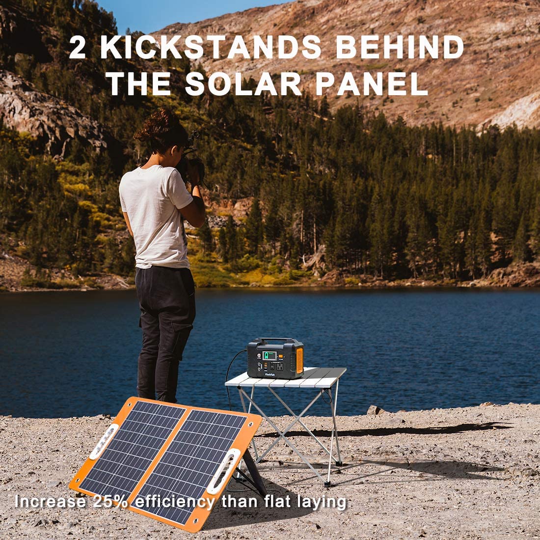 Flashfish 18V/60W Foldable Solar Panel - Image 3