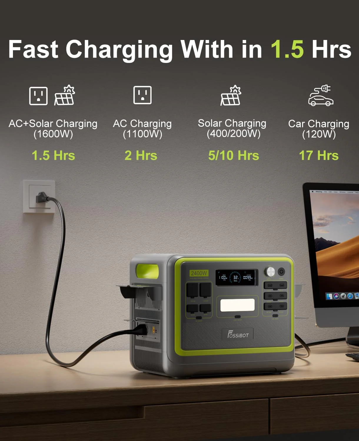 FOSSiBOT F2400 Portable Power Station | 2400W 2048Wh - Image 7