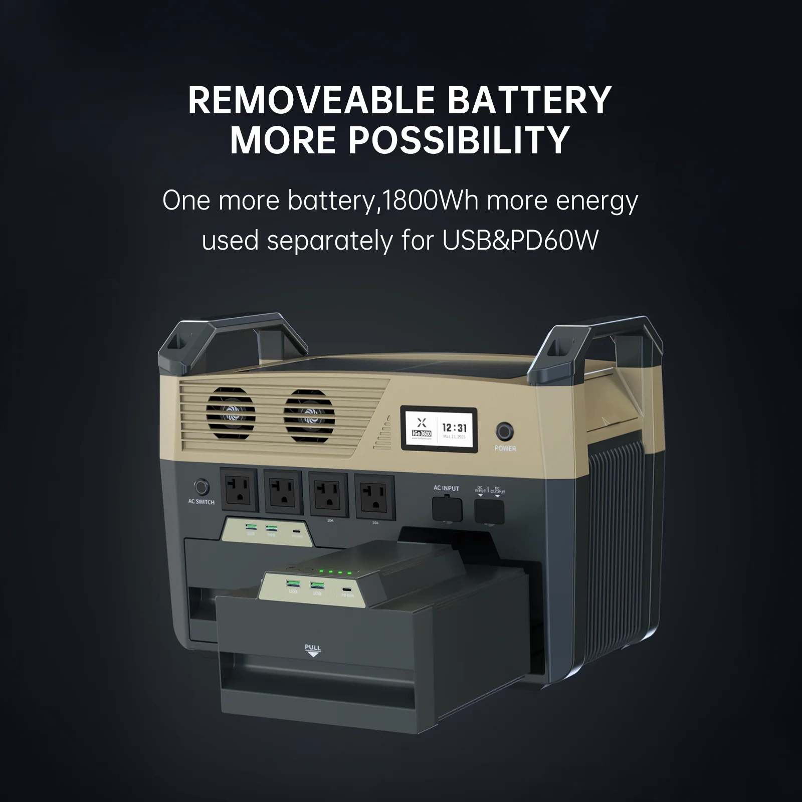 Foxtheon iGo3600 Power Station 3600WH/2500W - Image 3