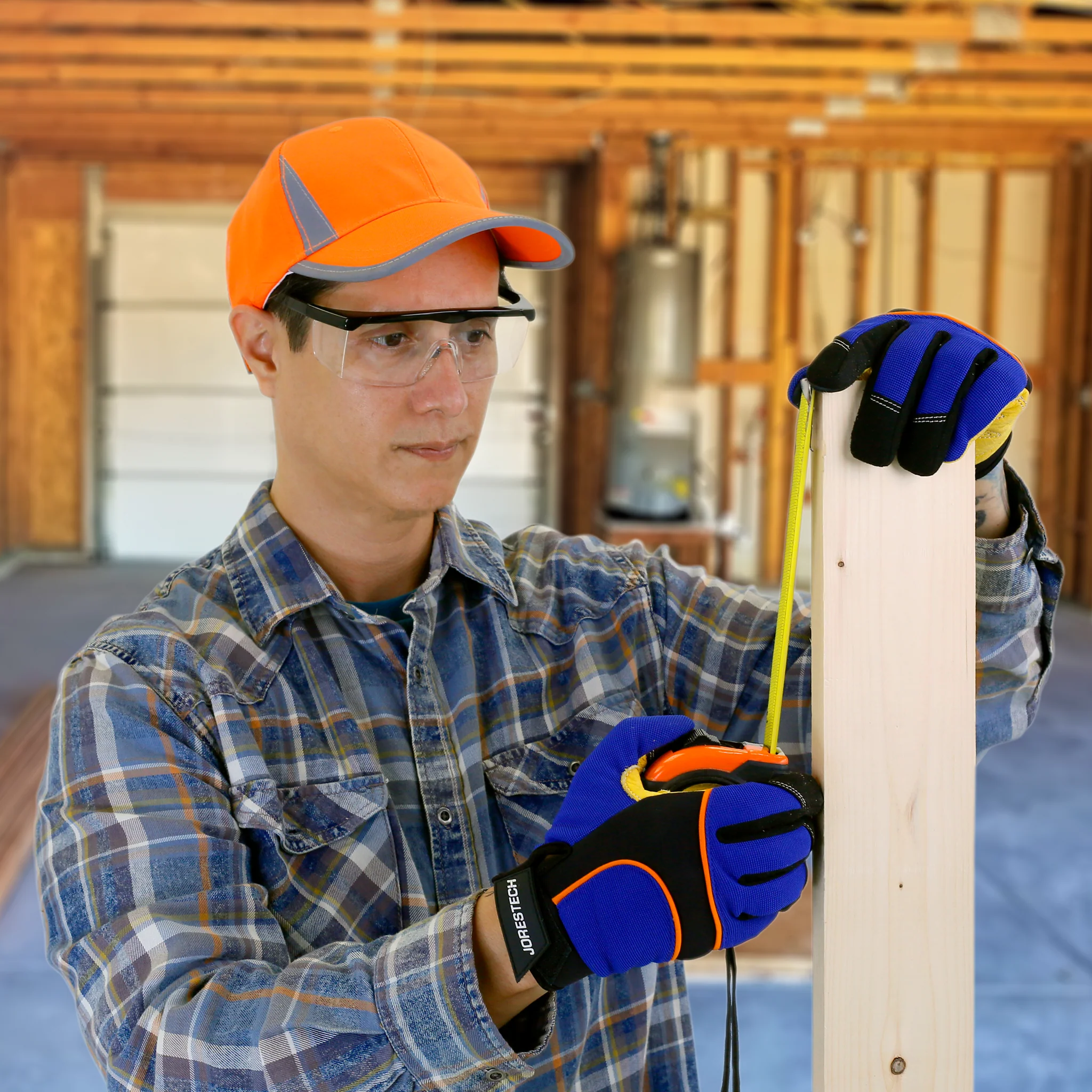 Framed Rectangular Safety Glasses with Side Shields for High Impact Protection - Image 2