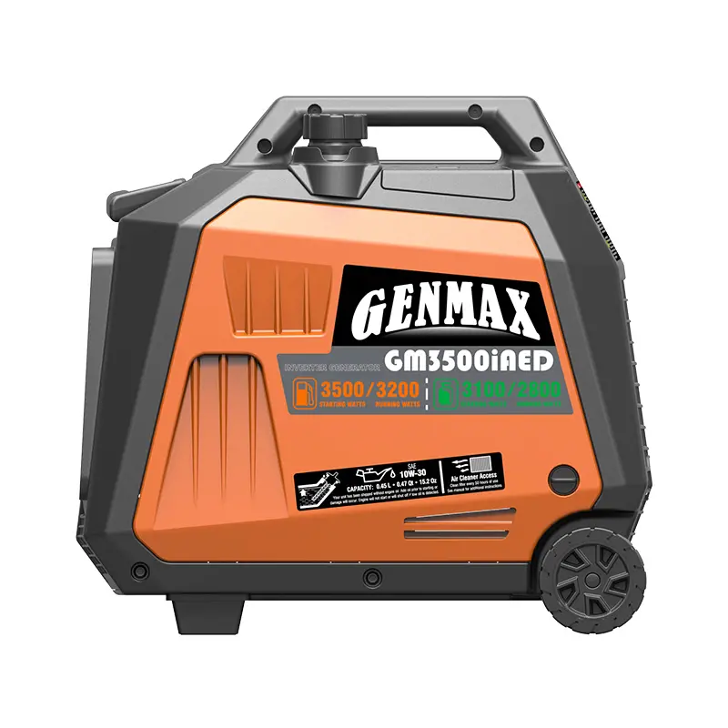 Genmax GM3500iAED Portable Inverter Generator, 3500W Super Quiet Gas or Propane Dual Fuel Portable Engine with Parallel Capability - Image 3