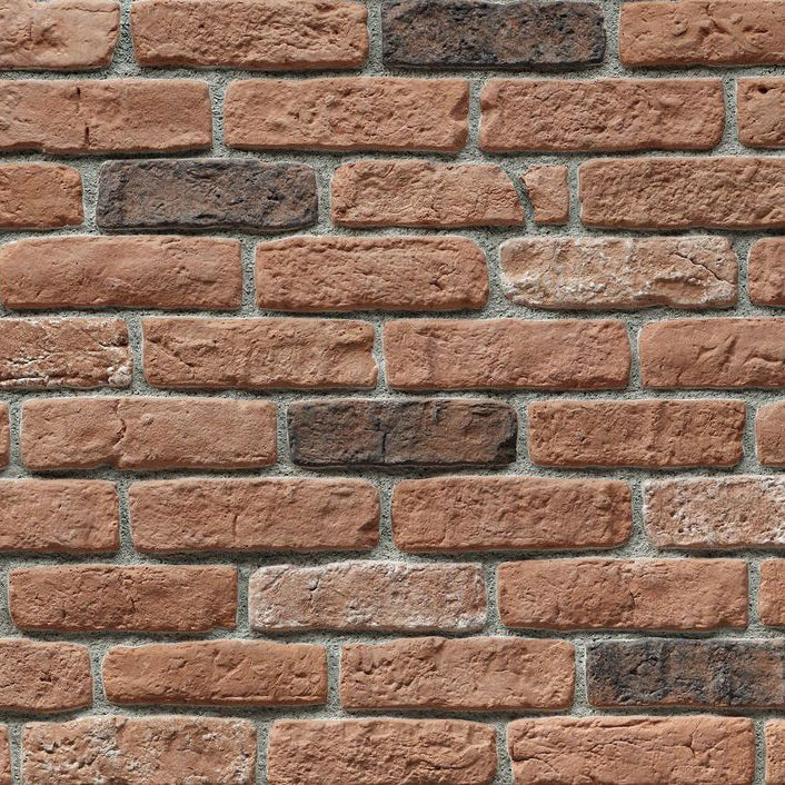 Granulbrick Orange Manufactured Stone Handmade Brick Veneer - Livfloors Collection - Image 2