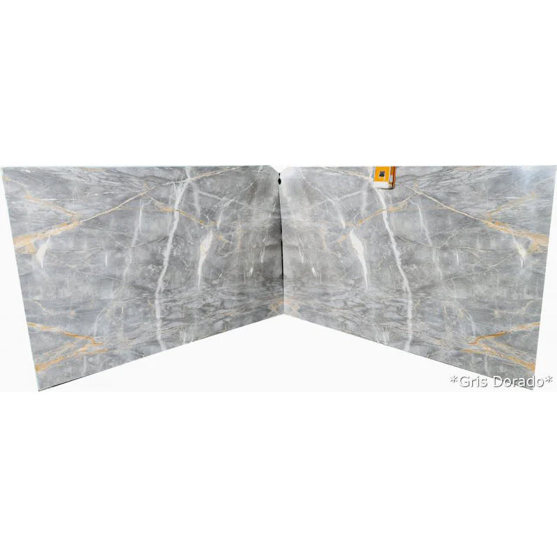 Gris Dorado Gray Bookmatching Marble Slabs Polished - Livfloors Collection - Image 2