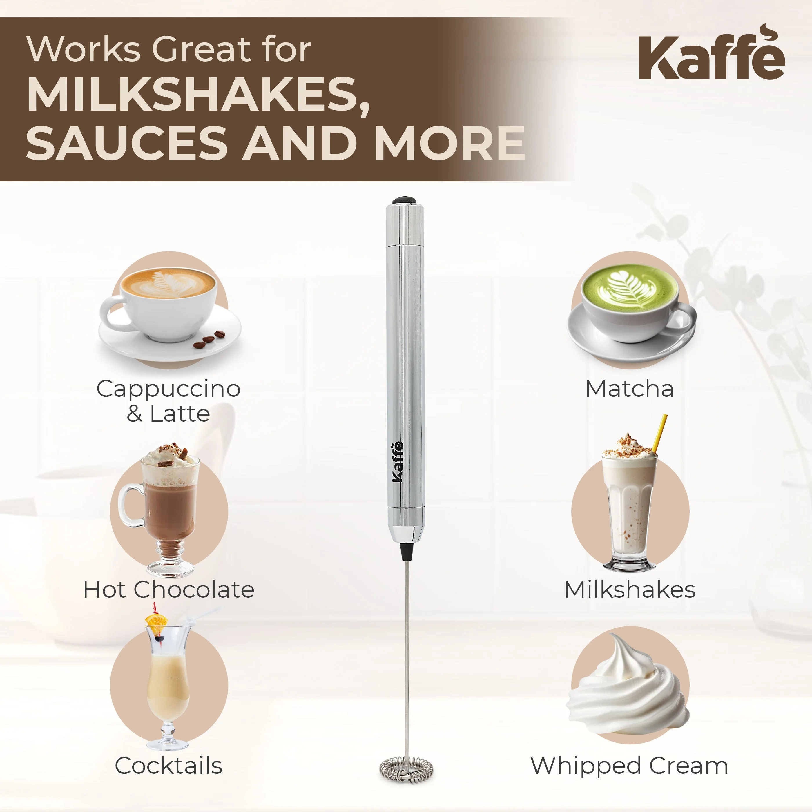 Handheld Milk Frother, KF6020NS - Image 4