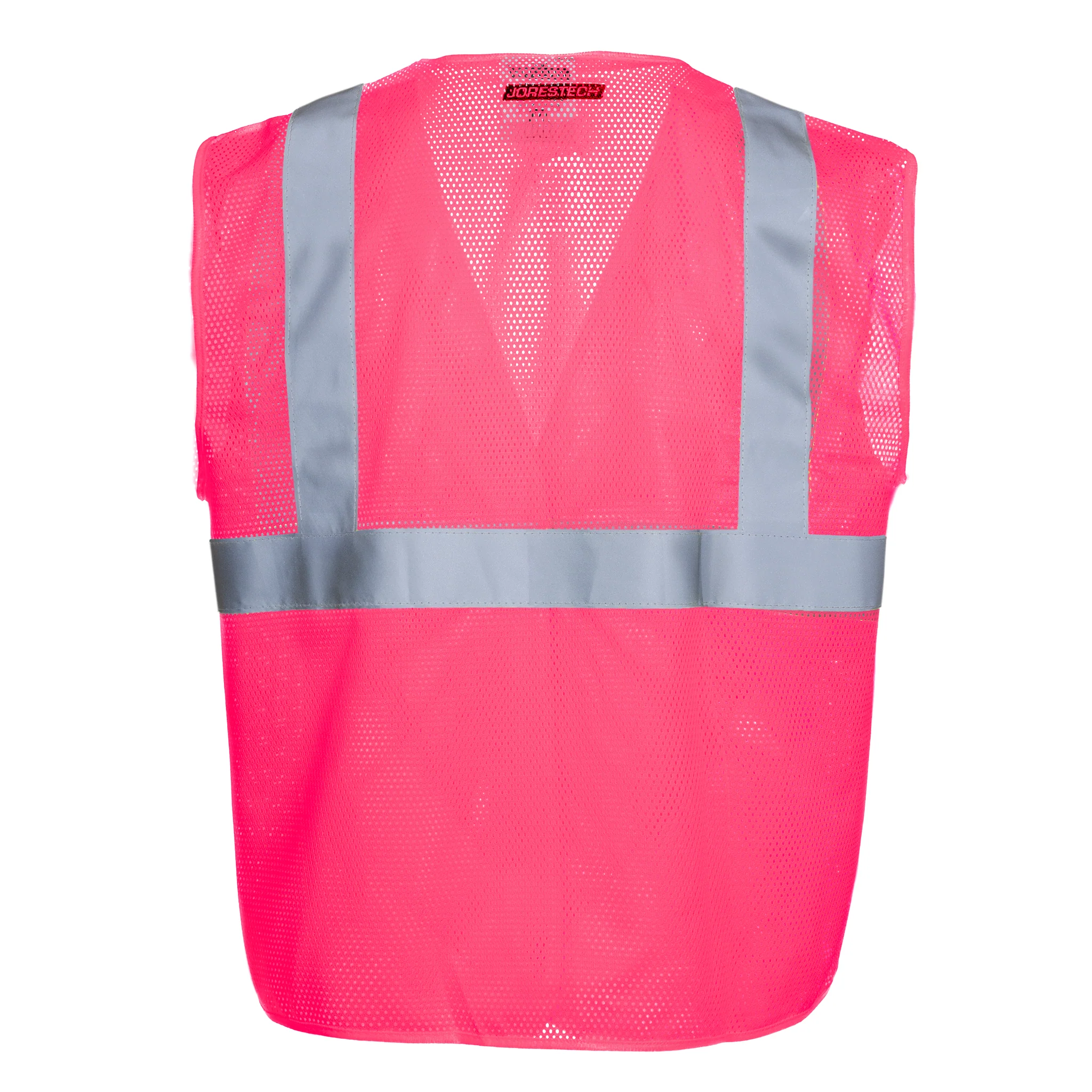Hi-Vis Mesh Safety Vest with 2" Reflective Strips and Pocket - PinkFit Collection - Image 7