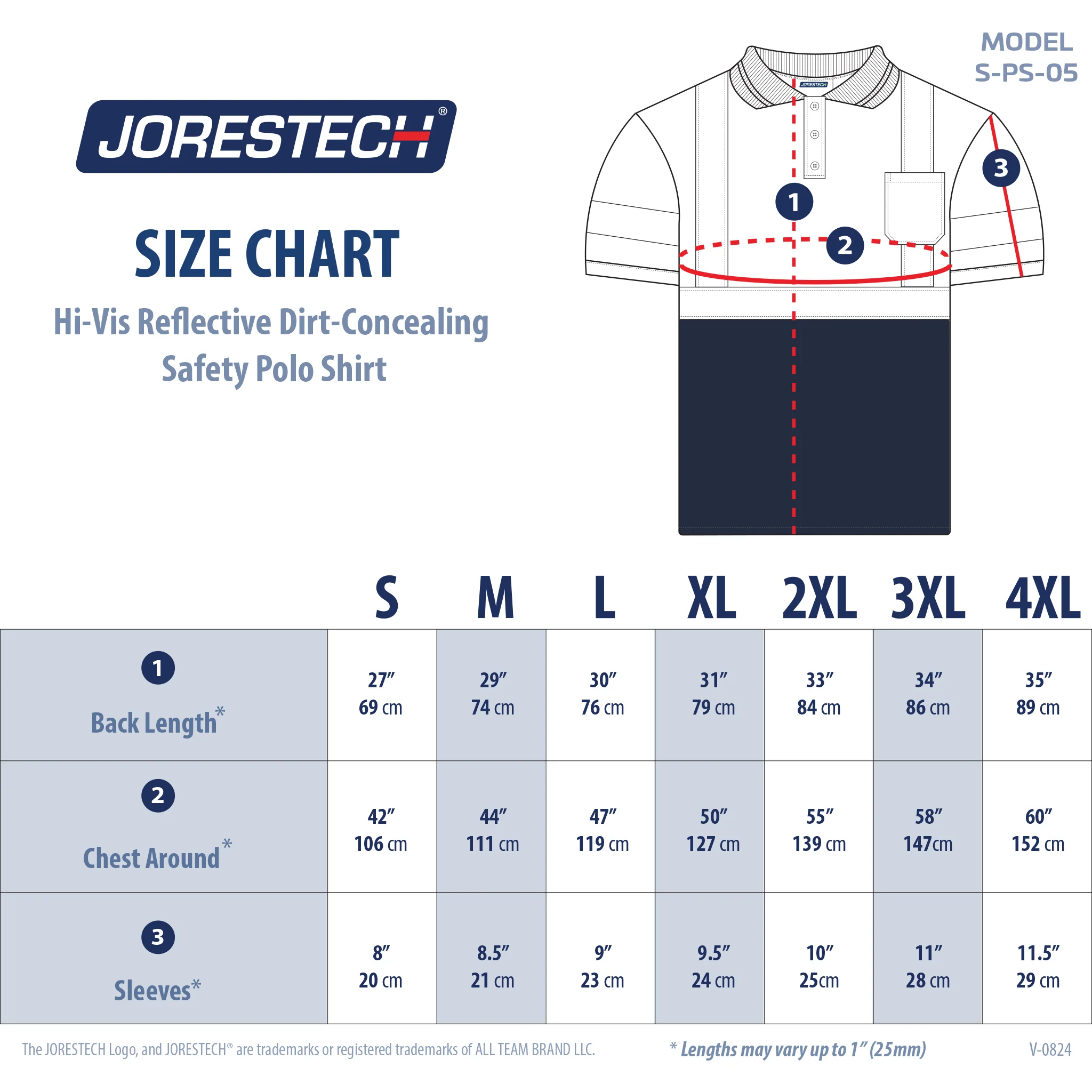 Hi-Vis Reflective Dirt-Concealing Safety Polo Shirt Class 3 - Image 4