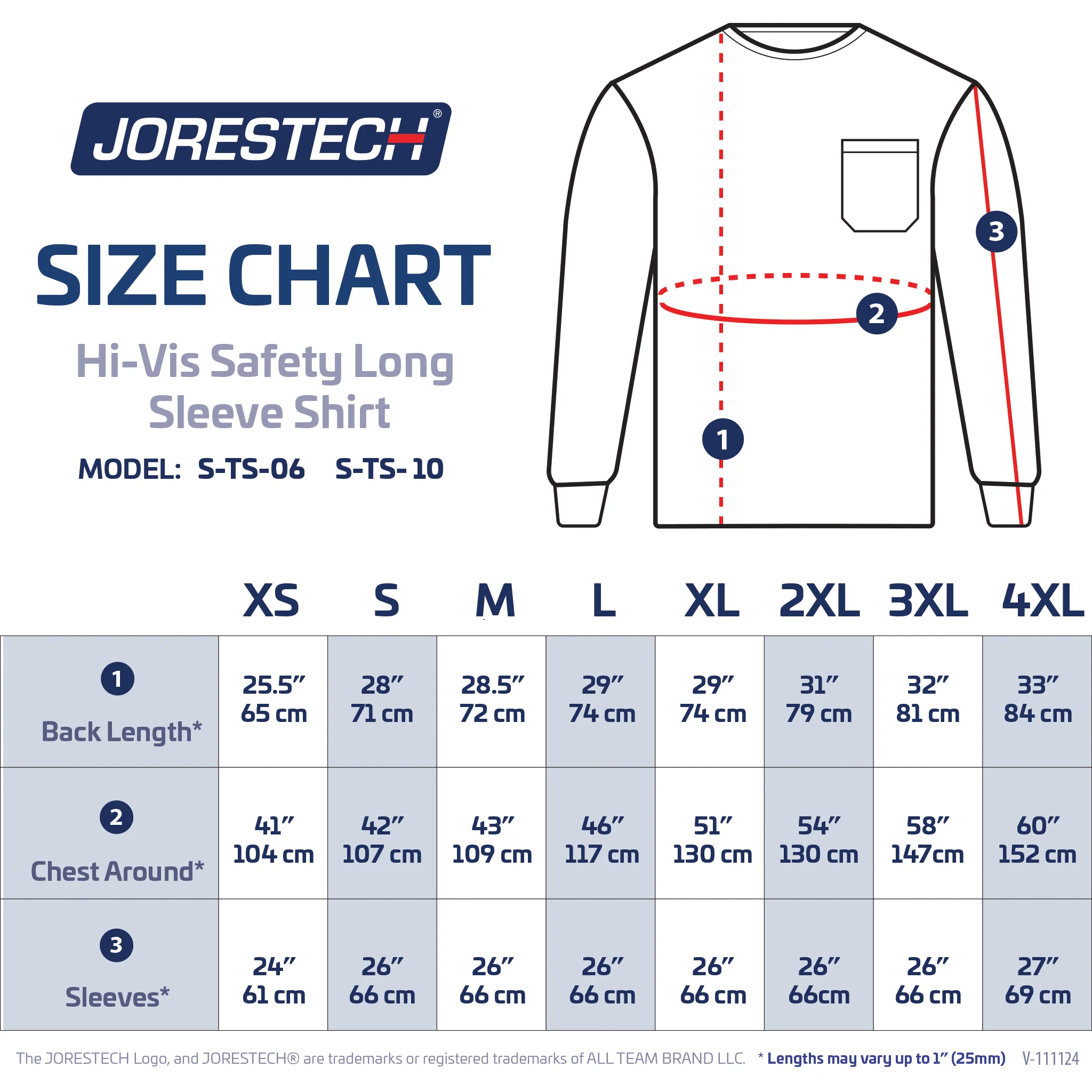 Hi-Vis Safety Long Sleeve Shirt - Image 3
