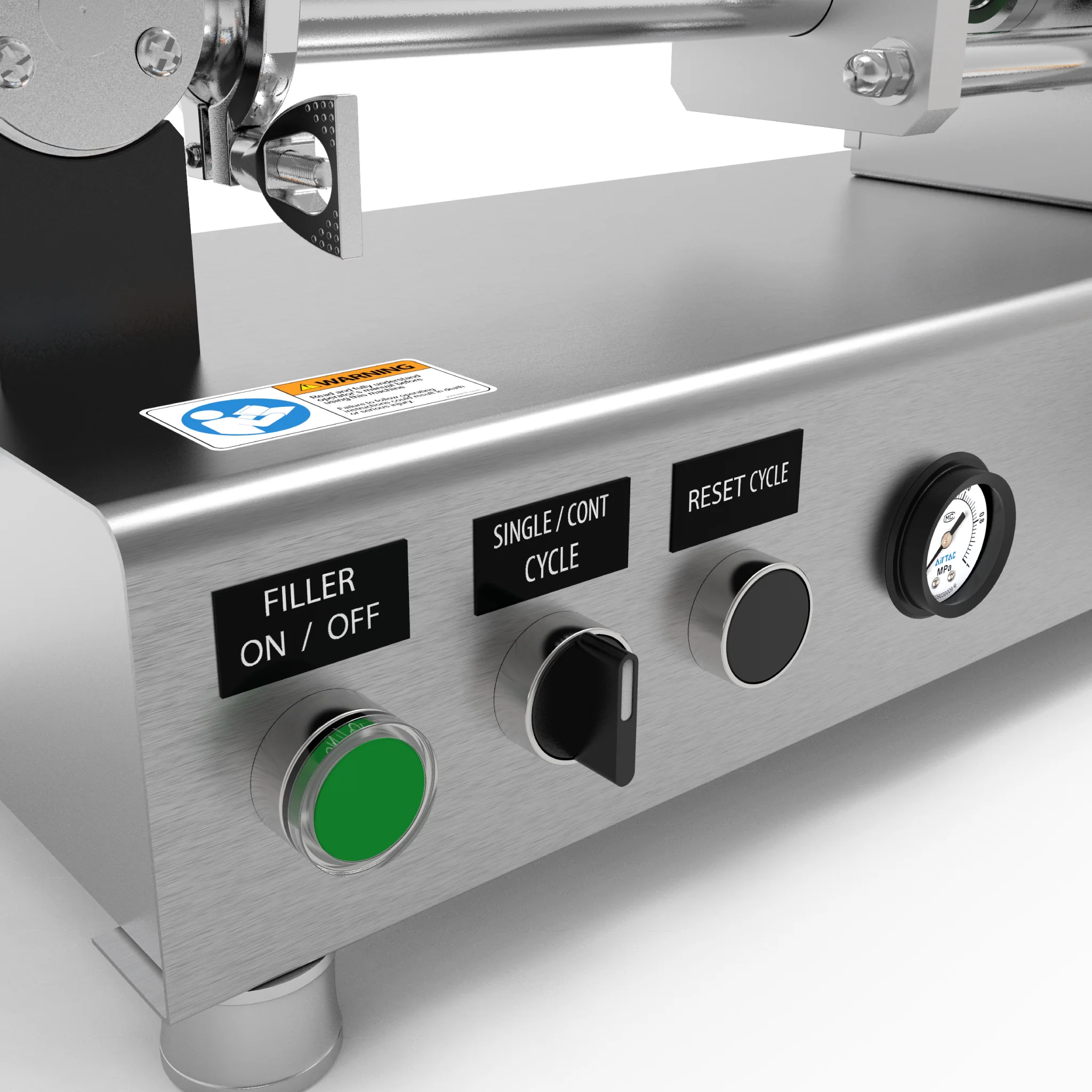 High Viscosity Tabletop Paste Piston Filler - 316 SS – 500ml - Image 9