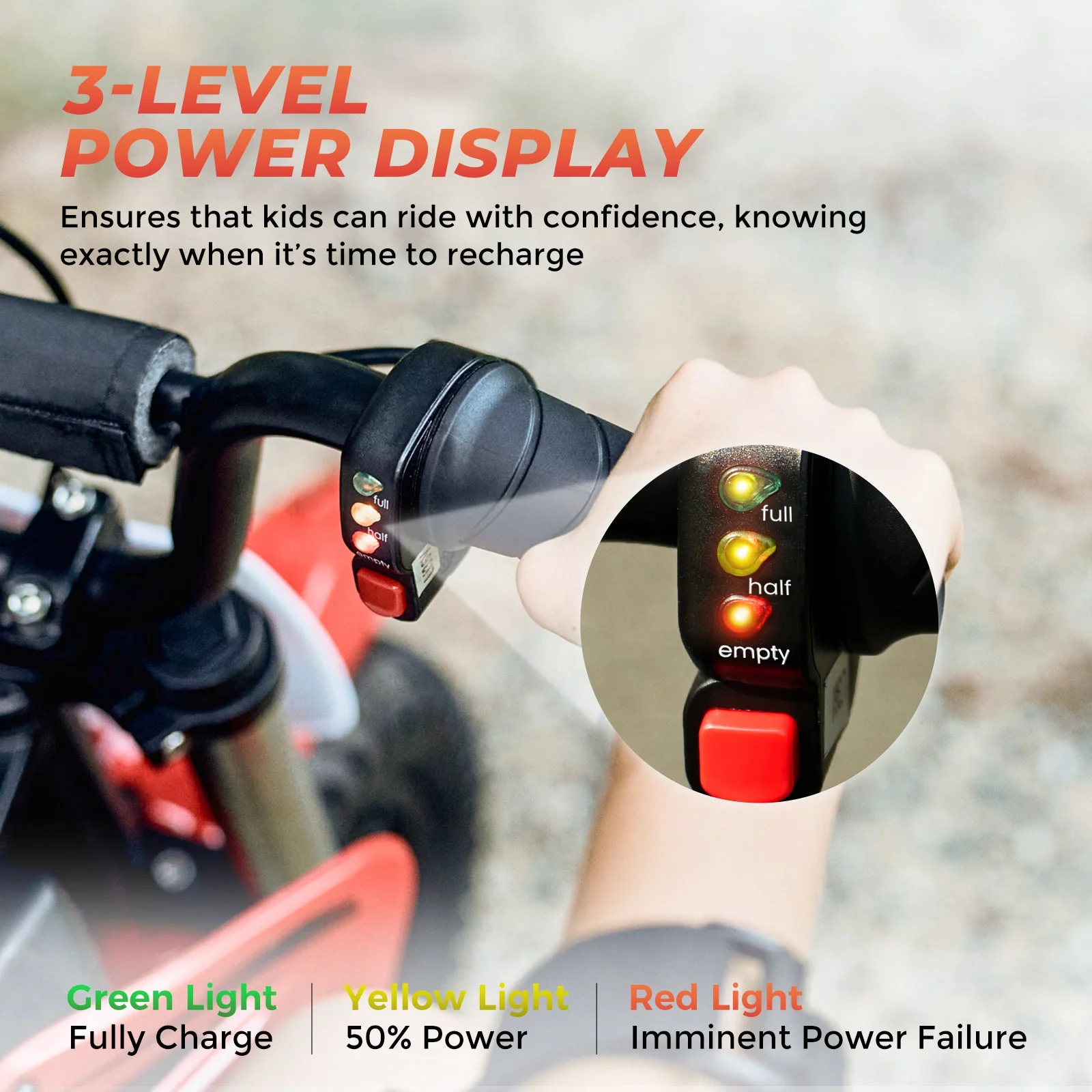 isinwheel A12 Electric Dirt Bike for Kids - Image 5
