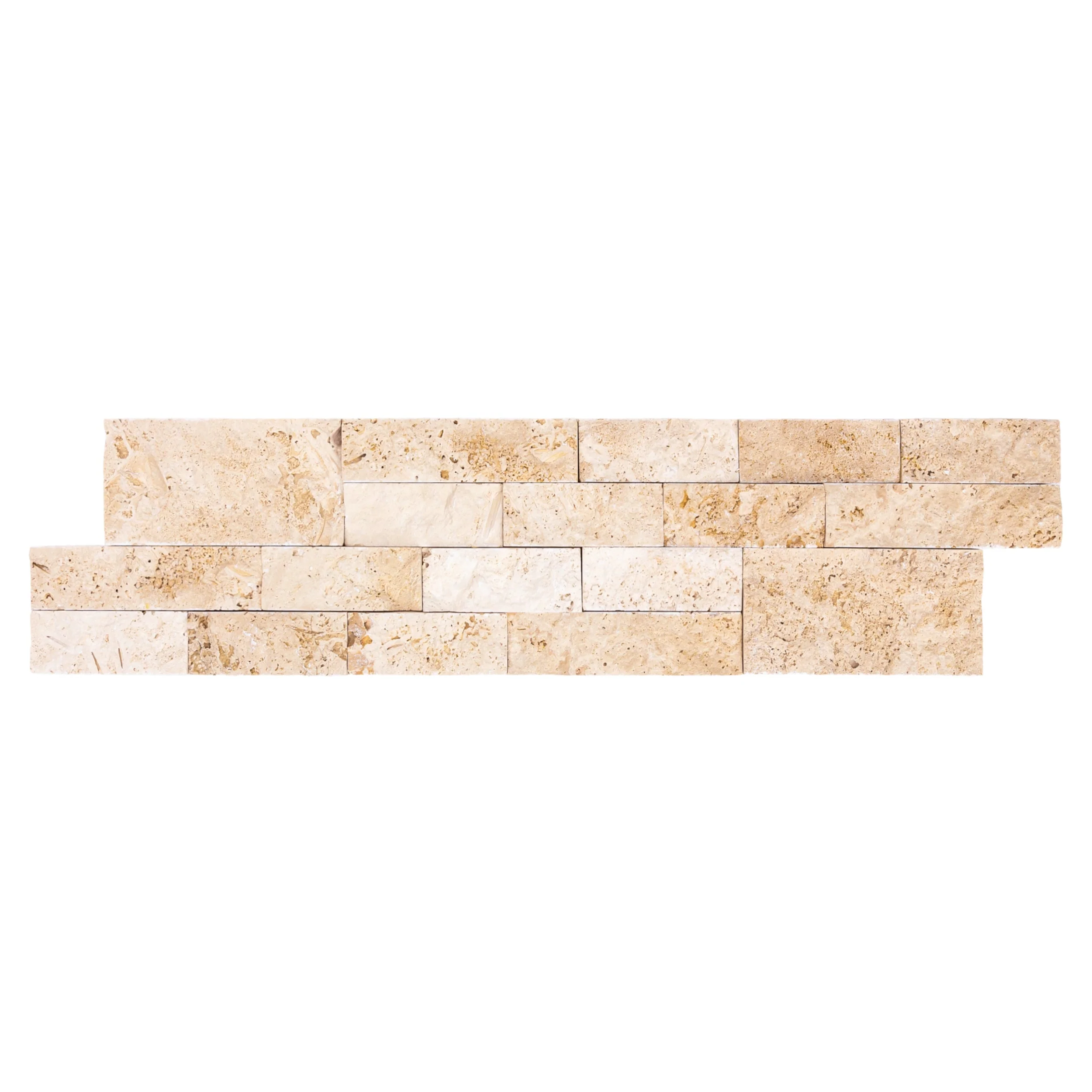 Ivory Ledger 3D Panel 6"x24" Natural Travertine Wall Tile - Full Truckload - Image 3