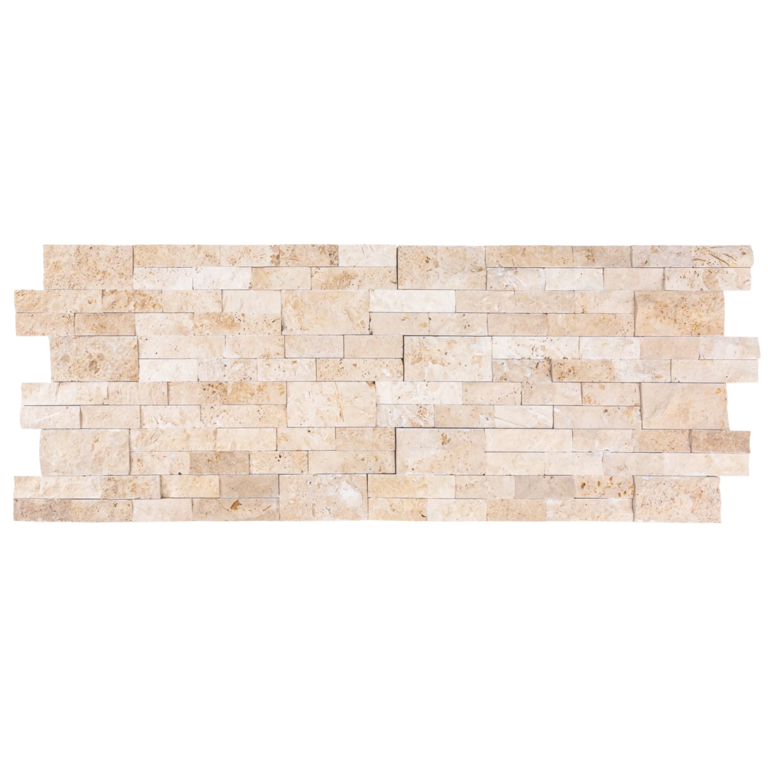 Ivory Ledger 3D Panel 6"x24" Natural Travertine Wall Tile - Full Truckload - Image 7