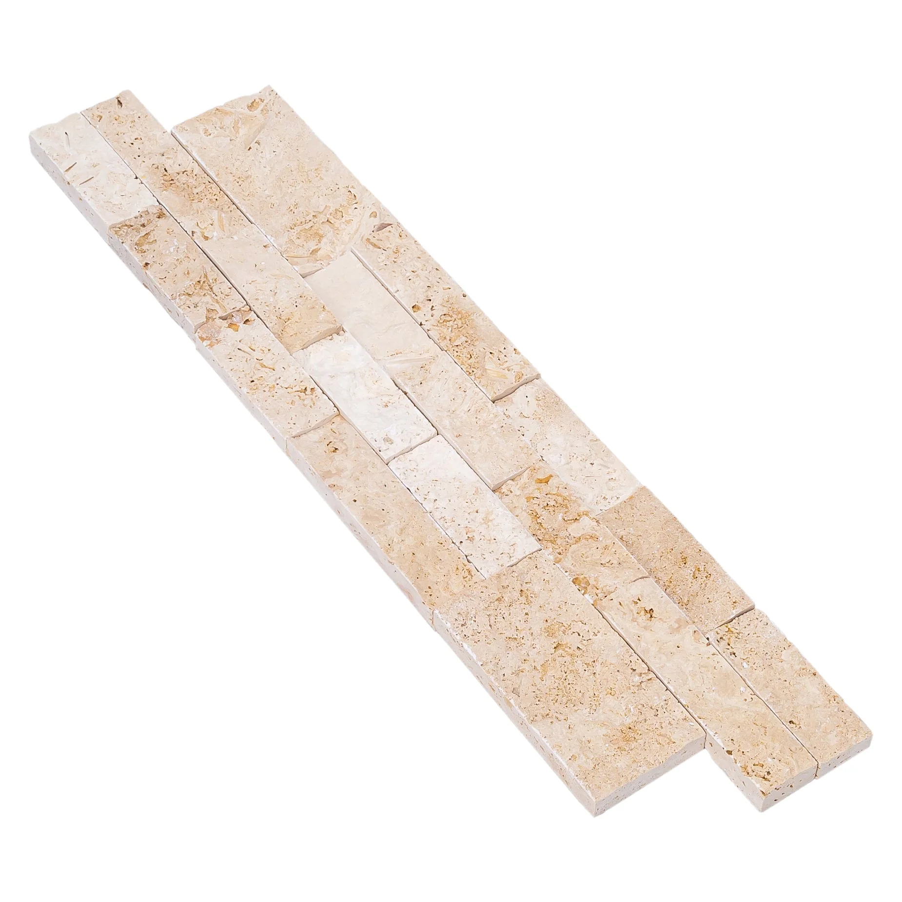 Ivory Ledger 3D Panel 6"x24" Natural Travertine Wall Tile - Full Truckload - Image 8