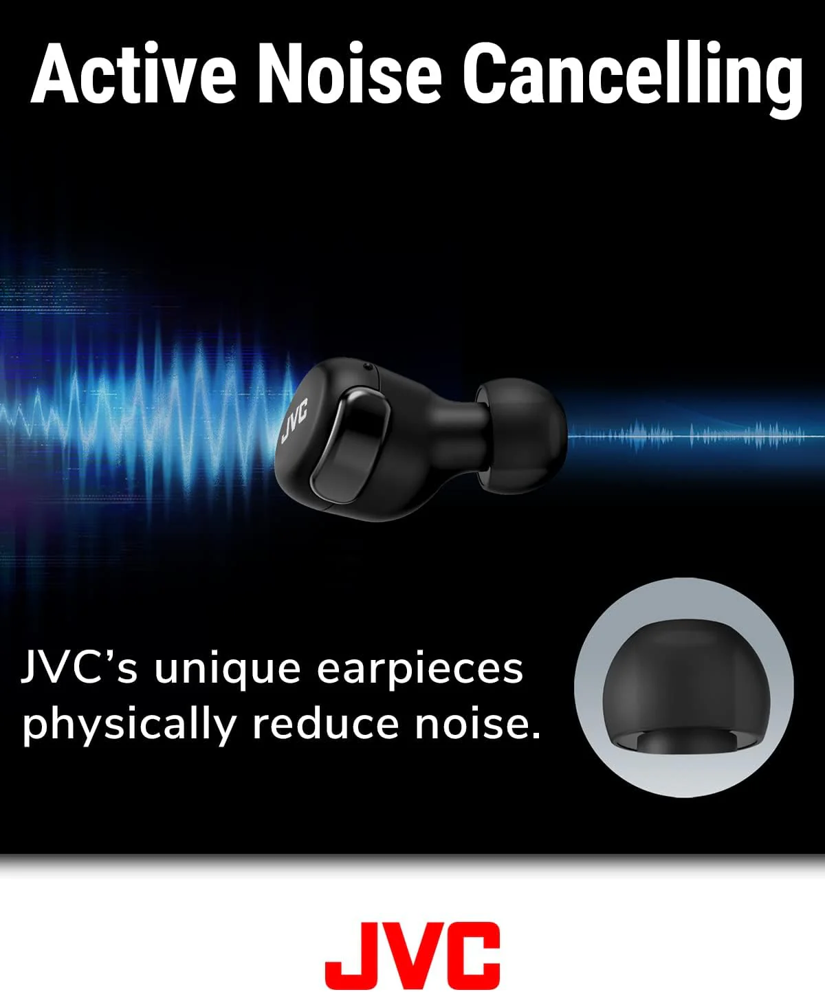 JVC Compact True Wireless Noise Cancelling Earbuds - Image 5