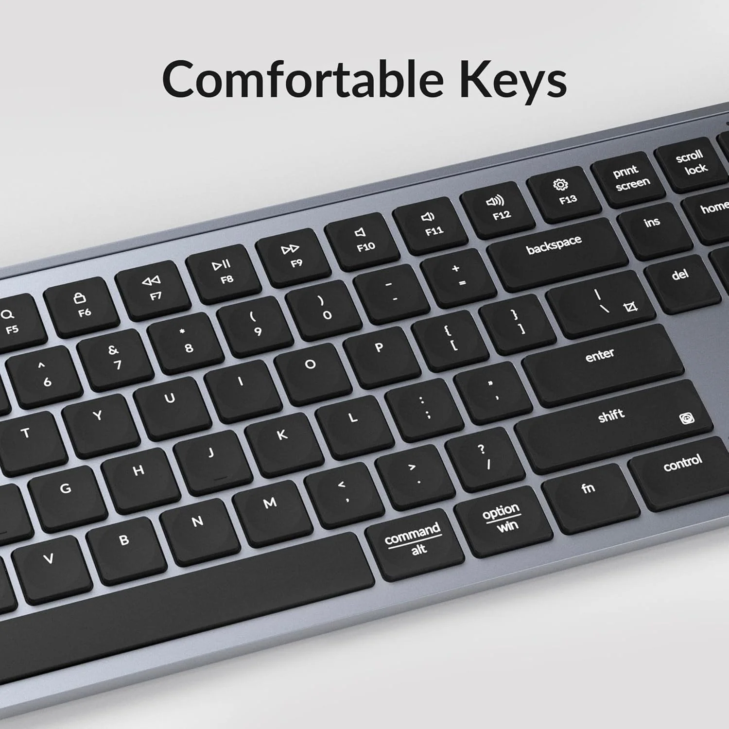 Keychron B6 Pro Ultra-Slim Wireless Keyboard Space Gray - Image 6