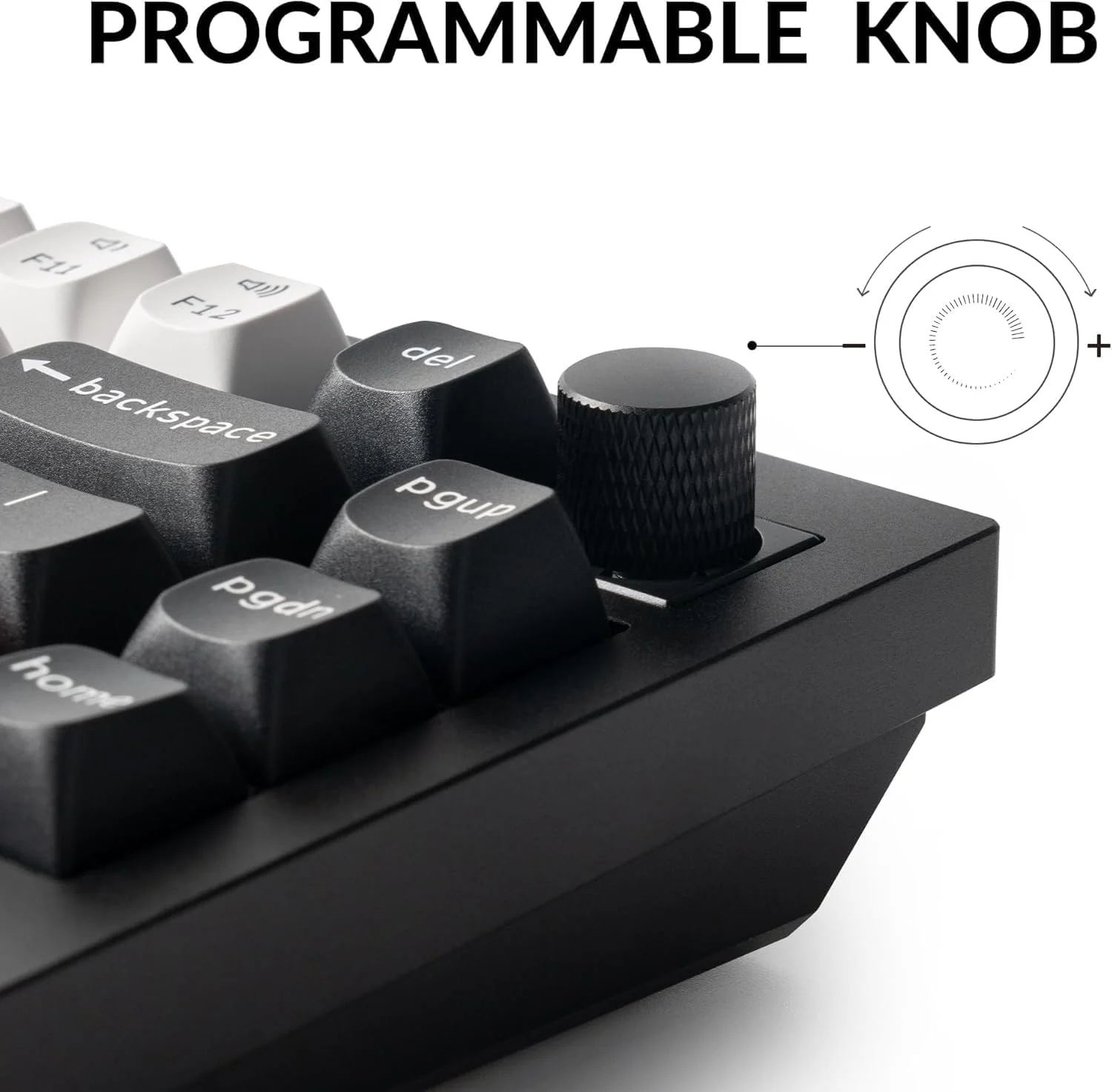 Keychron Q1 HE Swappable RGB Backlight Nebula Switch Knob Version - Black - Image 2