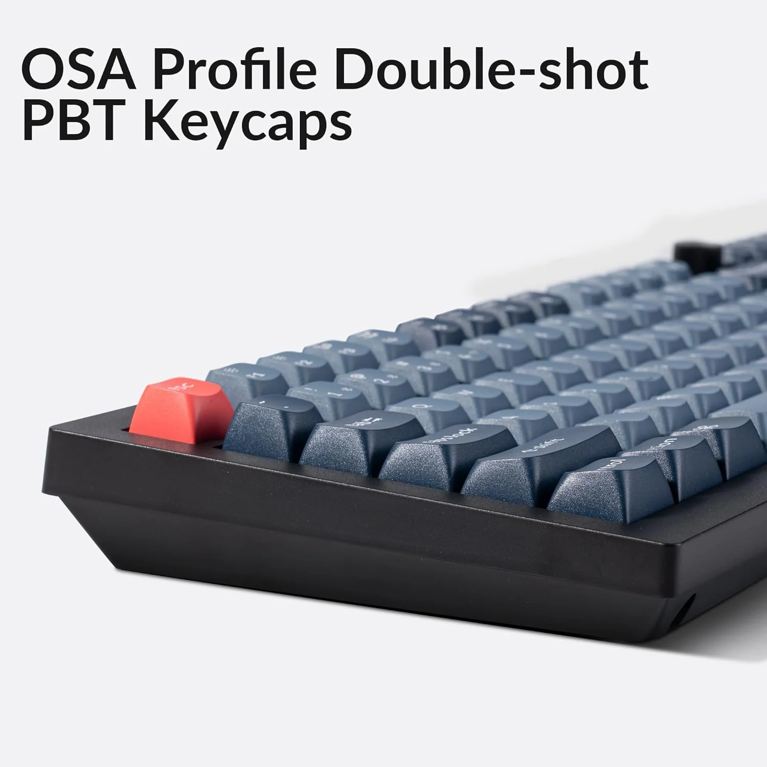 Keychron V3 Max Swappable RGB Backlight Red Switch Keyboard - Black - Knob Version - Image 4