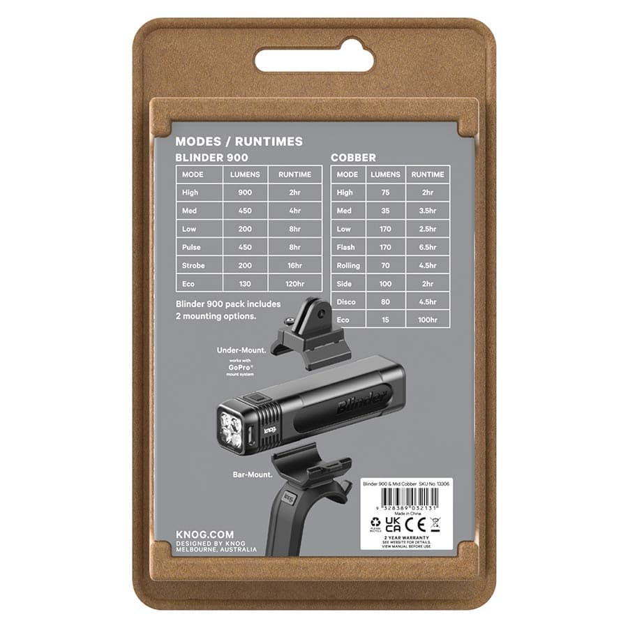 Knog Blinder 900/ Cobber Light Front and Rear Set - Image 2