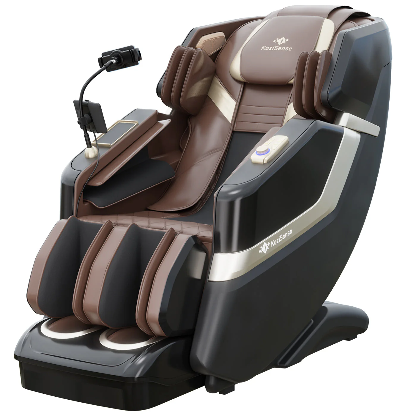 KoziSense KZ-313 3D Heated Jade Stone Roller Massage Chair,Deep Zero Gravity,SL-Track,Heat,Backlit Touch Screen,Wireless Charger
