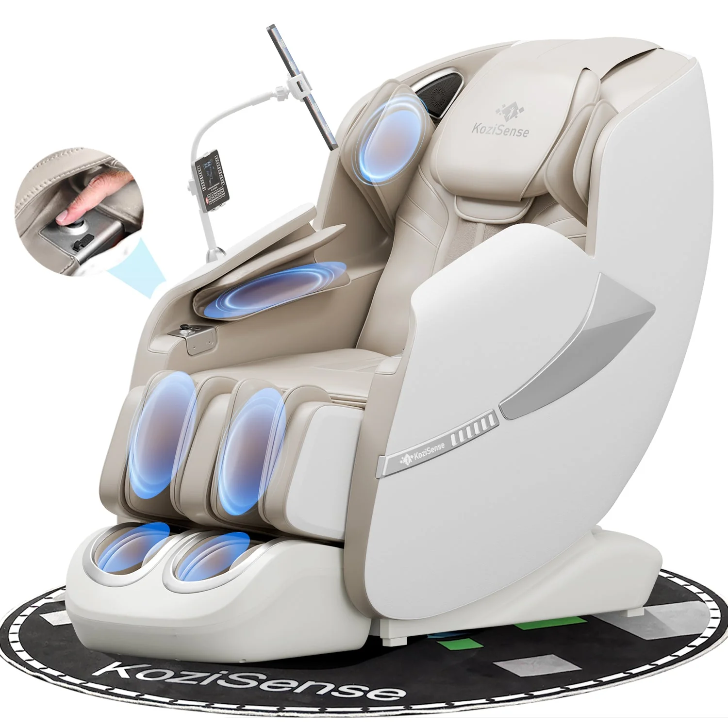 KoziSense KZ-A18 3D Massage Chair Full Body,Zero Gravity SL-Track Shiatsu,Back Heat,Voice Control,Body Scan,Legrest Extension - Image 3