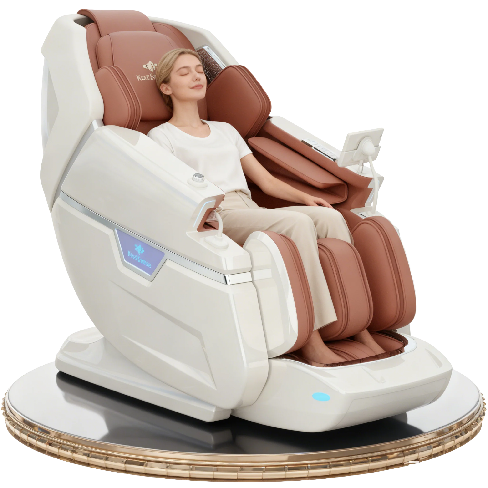 KoziSense KZ-L66 Dual 4D + 3D Luxury Massage Chair with Deep Zero Gravity,Thai Stretching,Auto Extension Legrest,Back Heat - Image 4