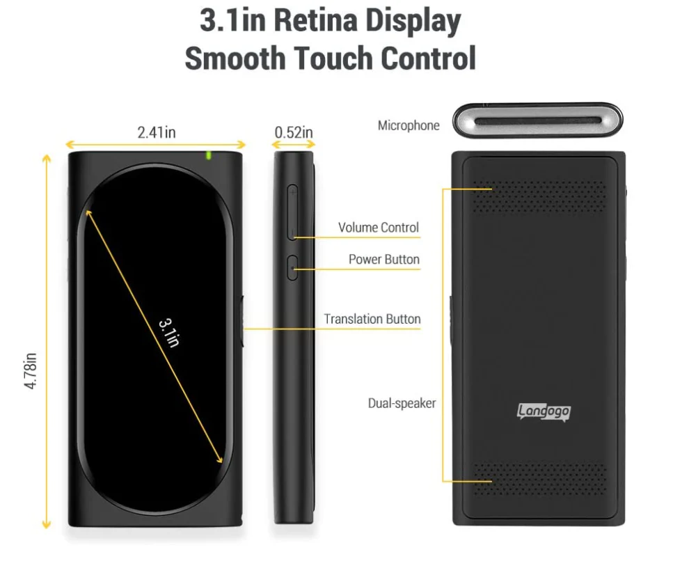 Langogo Genesis 2-in-1 AI Translator - Image 4