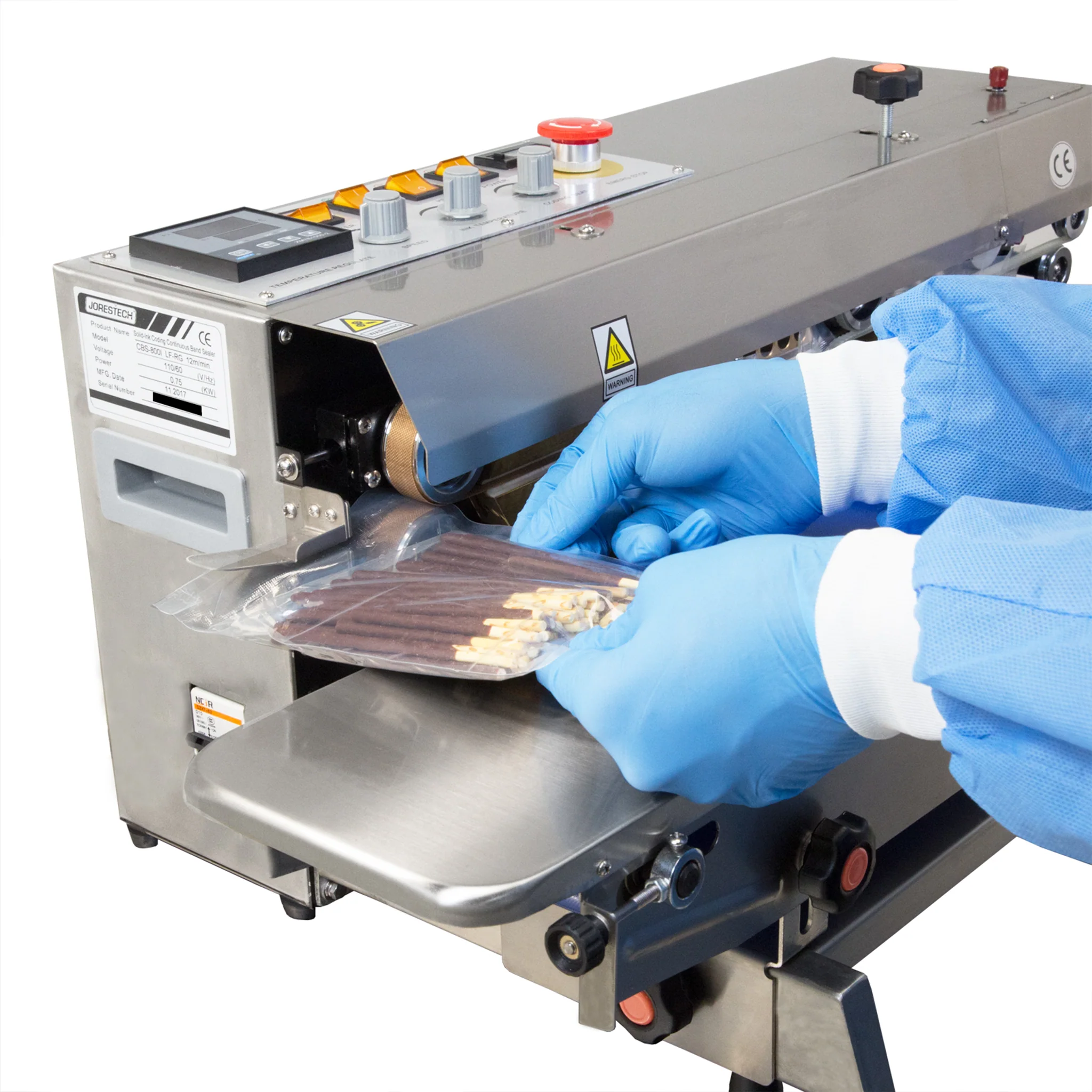 Left to Right Stainless Steel Digital Continuous Band Sealer 800 with Coder - Image 7