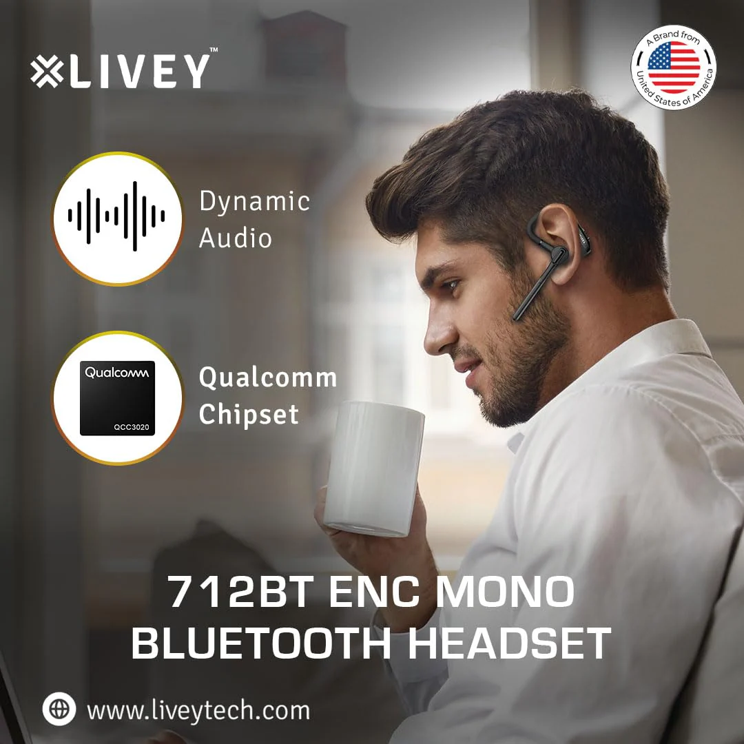 LIVEY 712BT PLUS Wireless Mono Bluetooth Headset - Image 5