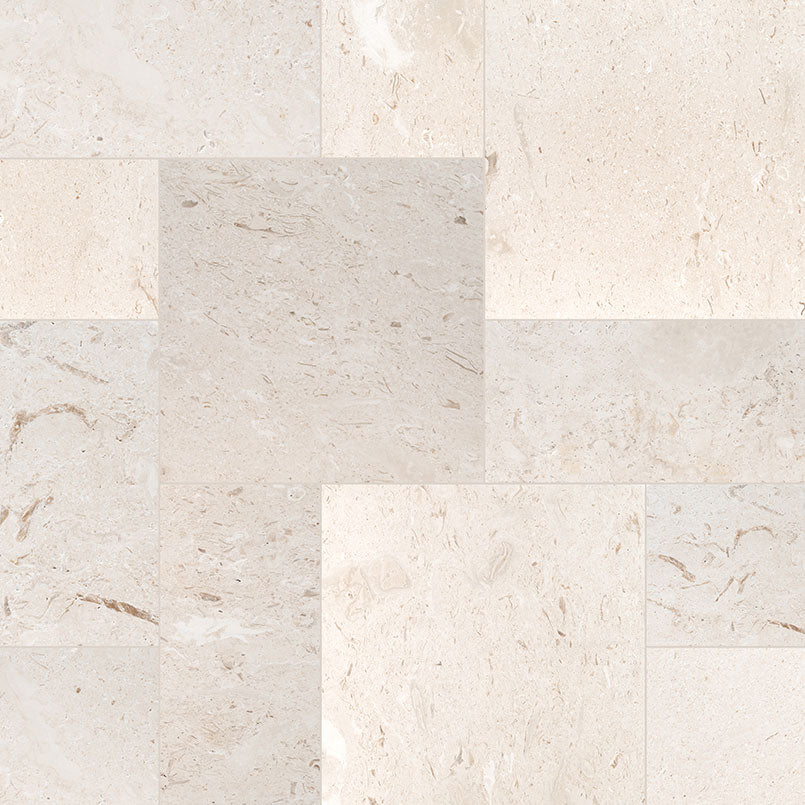 Mayra White Limestone Antique Pattern Tumbled - Full Truckload - Image 2