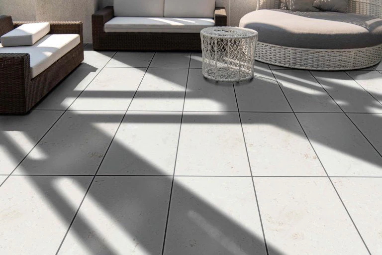 Mayra White Limestone Honed Floor and Wall Tile - Livfloors Collection - Image 4