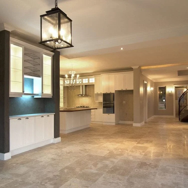 Mixed Beige Commercial Travertine Honed Floor and Wall Tile - Livfloors Collection